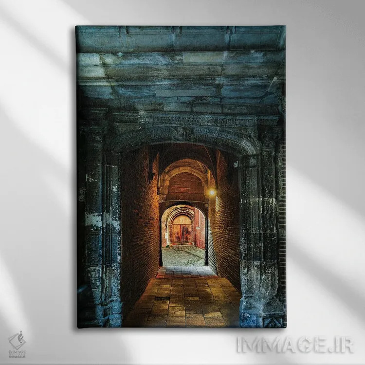 تابلو دکوراتیو Toulouse. Tunnel leading to a courtyard,فرانسه، تولوز، تونل… اثر هولیس لونی - نمای روبهرو روی دیوار