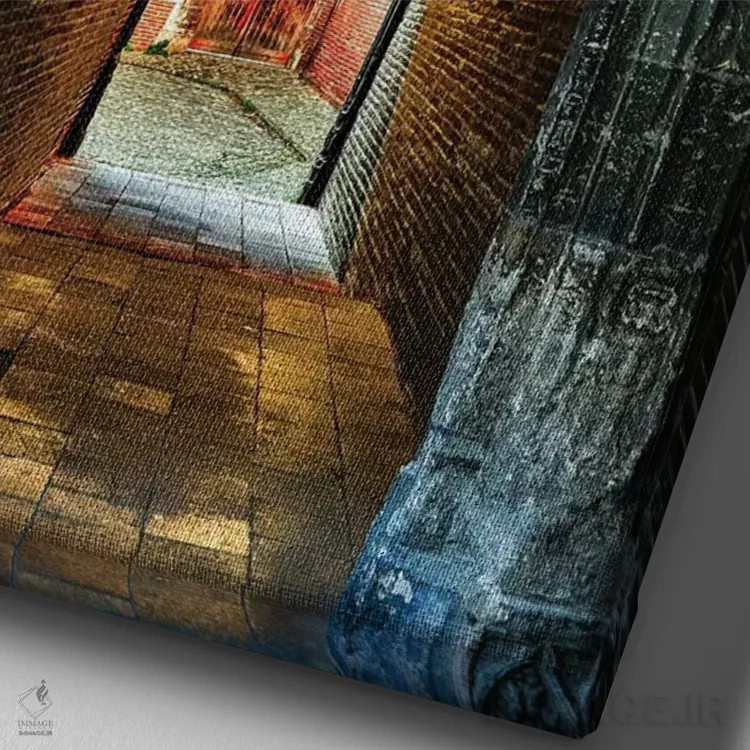 تابلو دکوراتیو Toulouse. Tunnel leading to a courtyard,فرانسه، تولوز، تونل… اثر هولیس لونی - نمای نزدیک بافت بوم