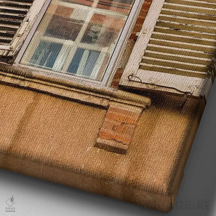تابلو دکوراتیو Toulouse. Window and shutters in the streets of Toulouse,فرا… اثر هولیس لونی - نمای نزدیک بافت بوم