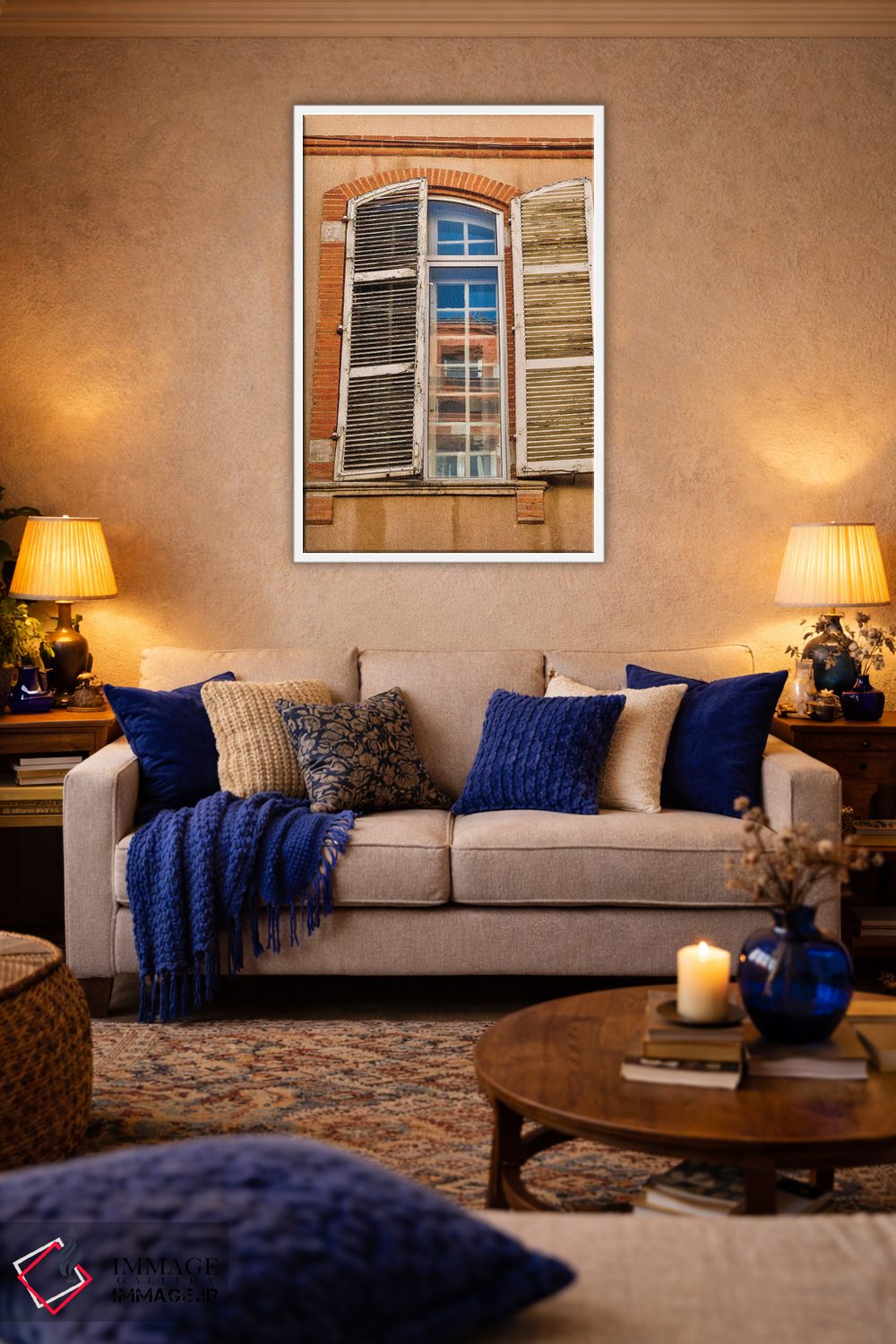 تابلو دکوراتیو Toulouse. Window and shutters in the streets of Toulouse,فرا… اثر هولیس لونی - D4W