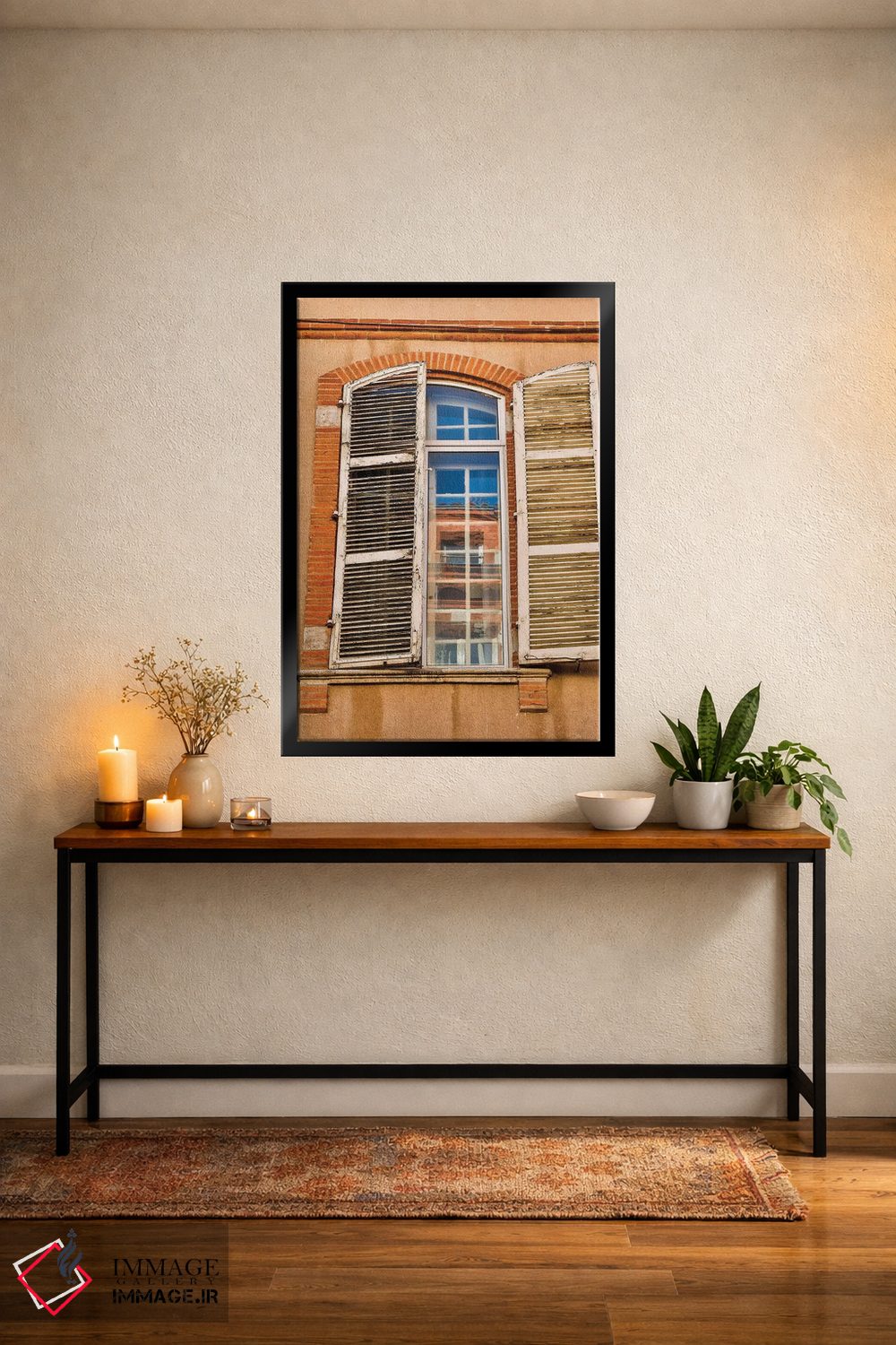 تابلو دکوراتیو Toulouse. Window and shutters in the streets of Toulouse,فرا… اثر هولیس لونی - D5B