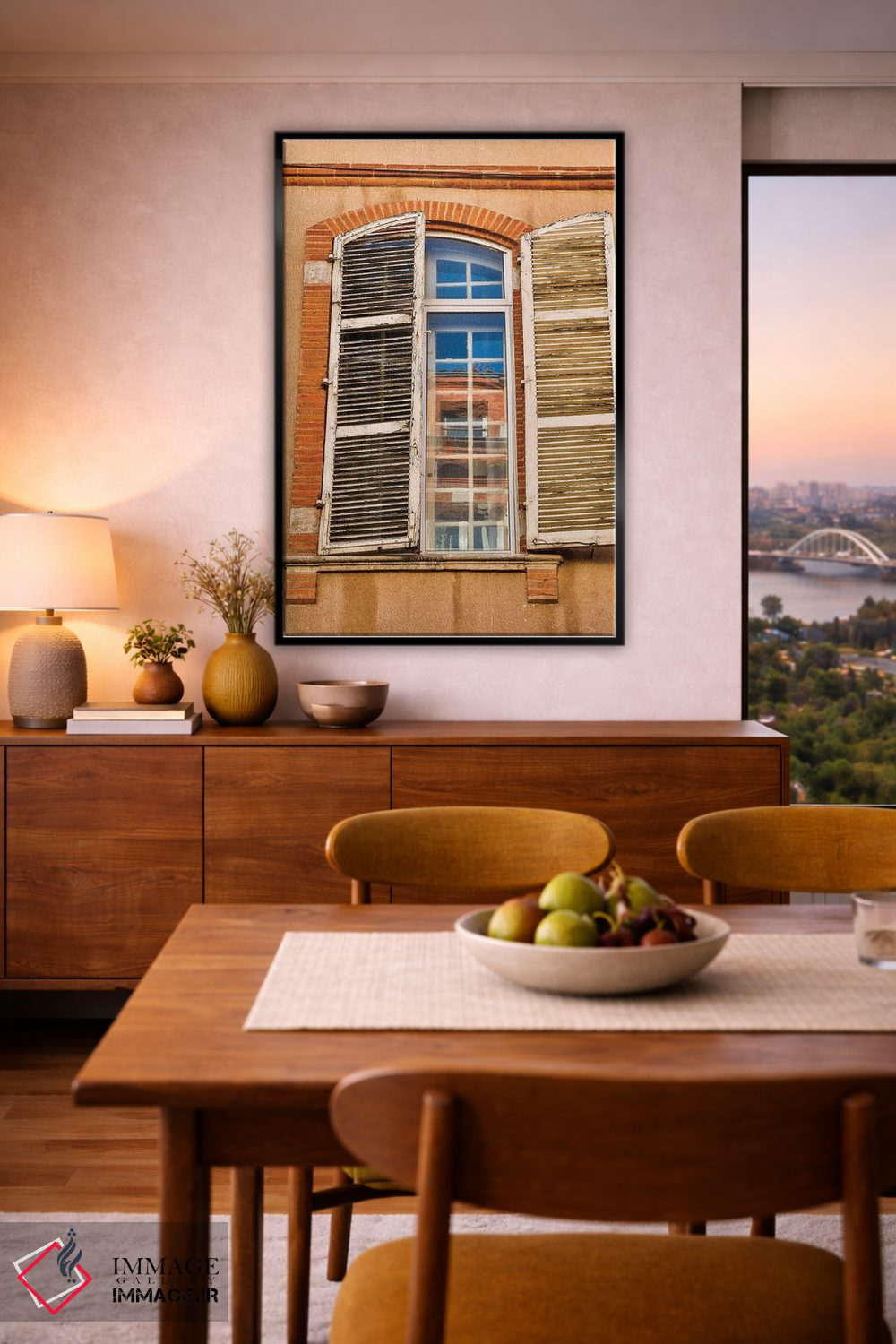 تابلو دکوراتیو Toulouse. Window and shutters in the streets of Toulouse,فرا… اثر هولیس لونی - D6B