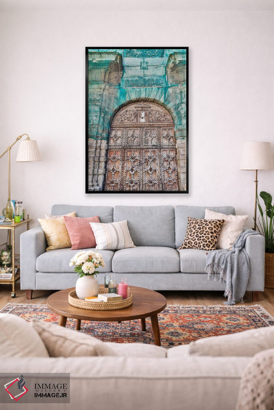 تابلو دکوراتیو Toulouse. Wooden doorway,فرانسه، تولوز، در چوبی اثر هولیس لونی - D1B