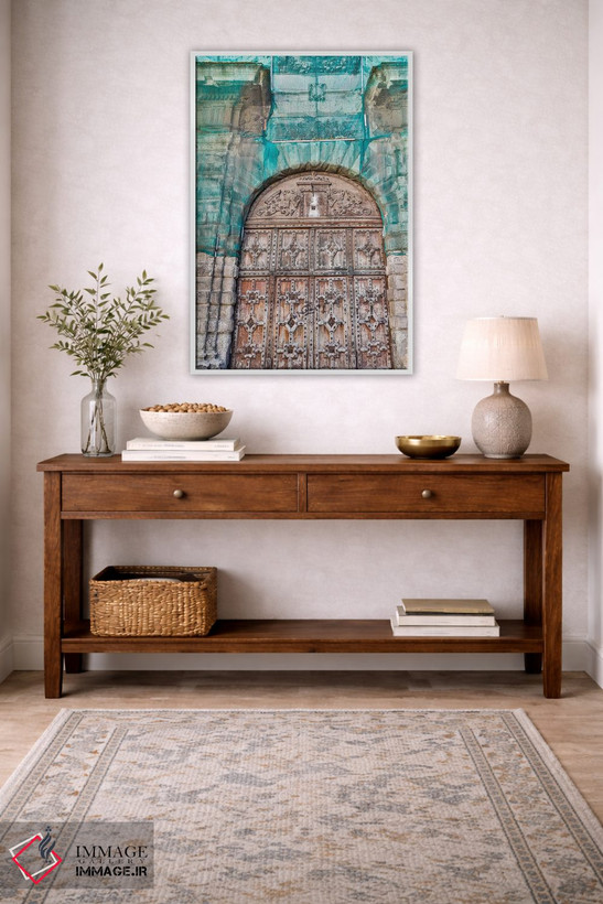 تابلو دکوراتیو Toulouse. Wooden doorway,فرانسه، تولوز، در چوبی اثر هولیس لونی - D2W