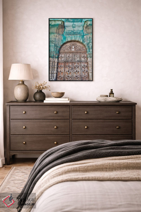 تابلو دکوراتیو Toulouse. Wooden doorway,فرانسه، تولوز، در چوبی اثر هولیس لونی - D4B