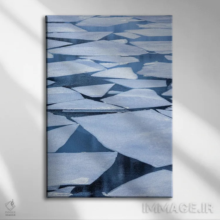 تابلو دکوراتیو Lofoten Islands Broken Ice On Lake Storvatent,نروژ، جزایر لو… اثر هولیس لونی - نمای روبهرو روی دیوار