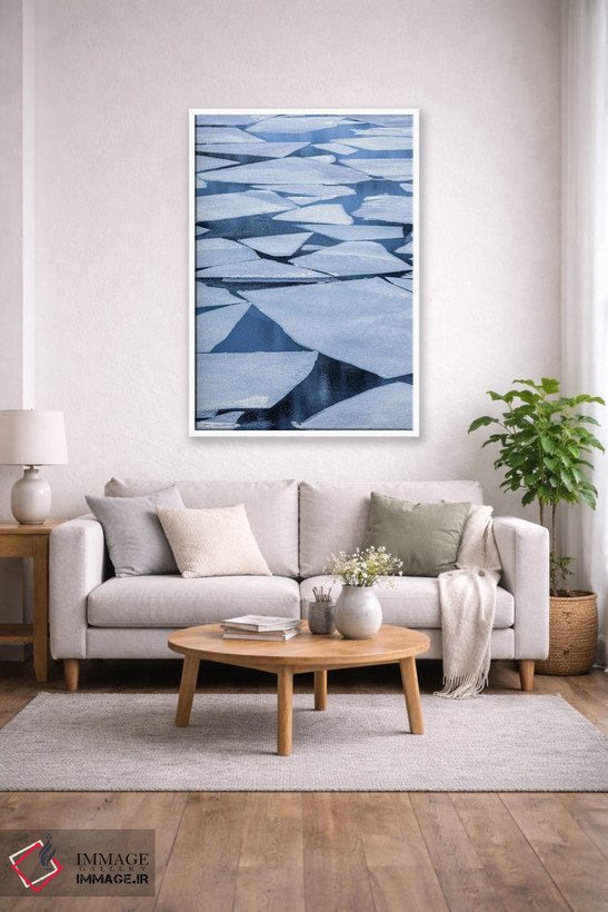 تابلو دکوراتیو Lofoten Islands Broken Ice On Lake Storvatent,نروژ، جزایر لو… اثر هولیس لونی - D1W