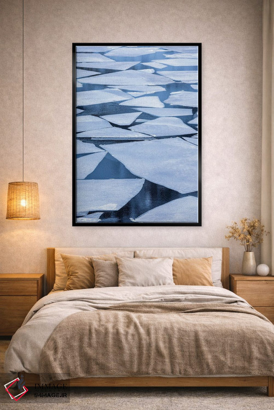 تابلو دکوراتیو Lofoten Islands Broken Ice On Lake Storvatent,نروژ، جزایر لو… اثر هولیس لونی - D2B