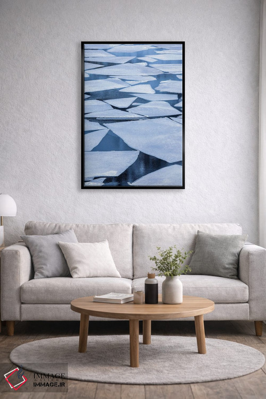 تابلو دکوراتیو Lofoten Islands Broken Ice On Lake Storvatent,نروژ، جزایر لو… اثر هولیس لونی - D3B