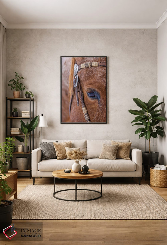 تابلو دکوراتیو Wyoming Hideout Horse Ranch, Horse Detail,آمریکا، وایومینگ… اثر هولیس لونی - D2B
