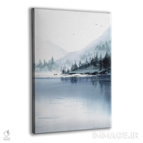 تابلو دکوراتیو کوه مه آلود III اثر هوم لایک آرت - نمای پرسپکتیو محصول