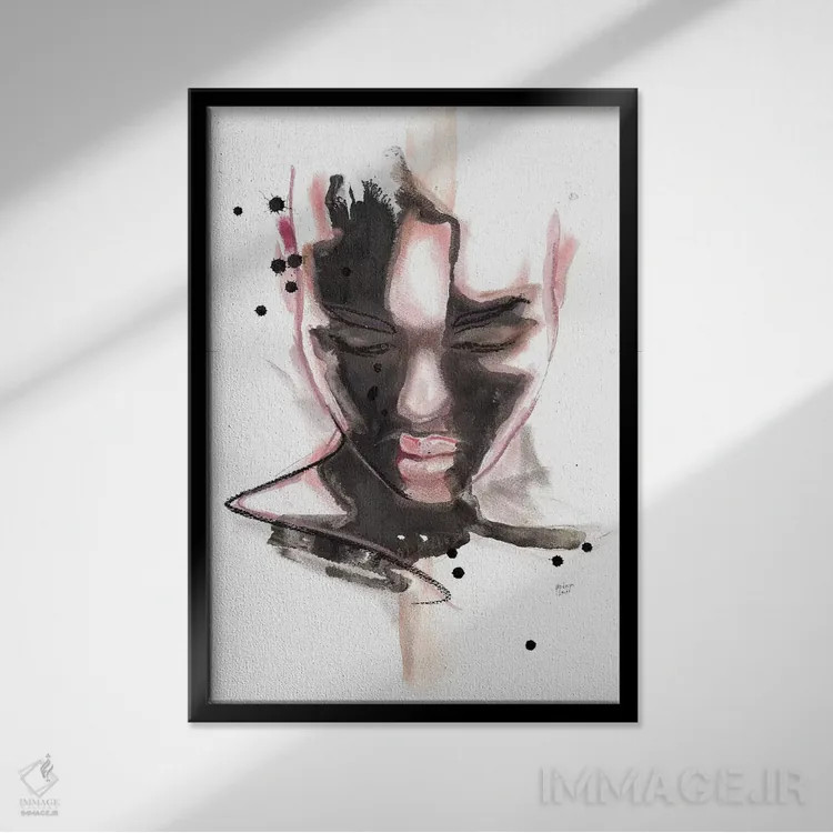 تابلو دکوراتیو سیارا اثر هارت آو لیلی - نمای قابدار مشکی