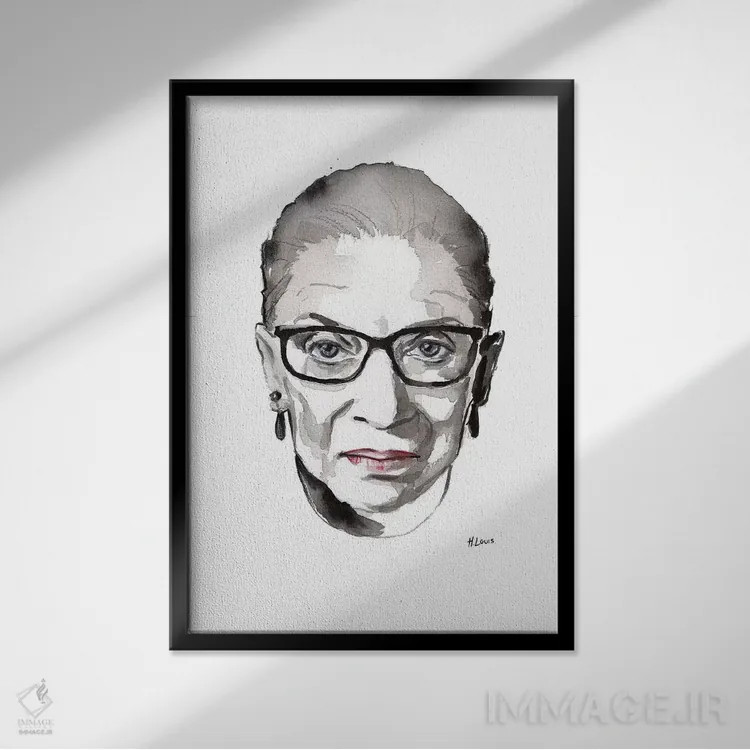 تابلو دکوراتیو آر.بی.جی اثر هارت آو لیلی - نمای قابدار مشکی