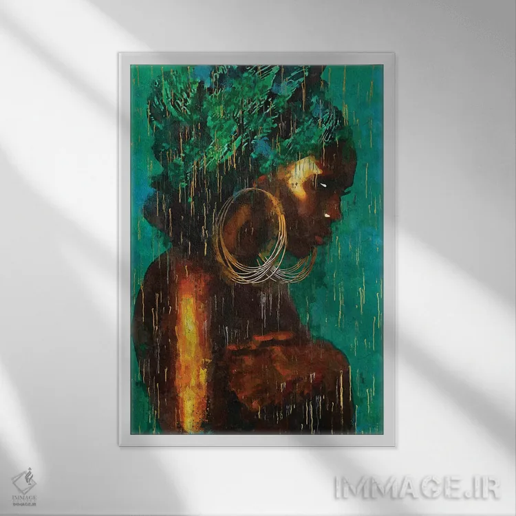 تابلو دکوراتیو رنگ های متحد انتزاعی XV اثر هلو مورائس - نمای قابدار سفید
