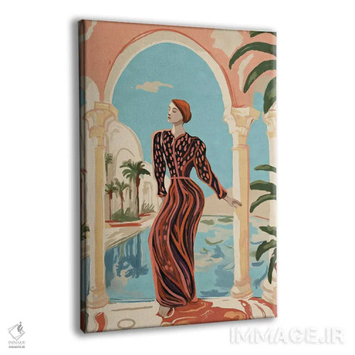 تابلو دکوراتیو روز زیبای دبی II اثر هلو مورائس - نمای پرسپکتیو محصول