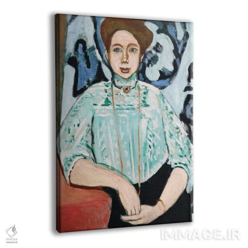 تابلو کلاسیک پرتره گرتا مول اثر آنری ماتیس - نمای پرسپکتیو محصول