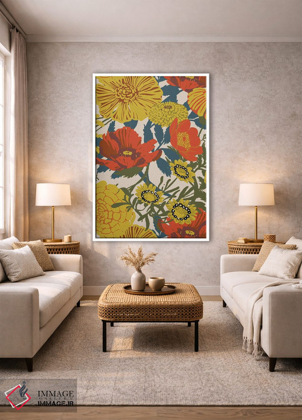 تابلو مدرن طرح نمونه گیر اثر هانا بایزنگ - D1W