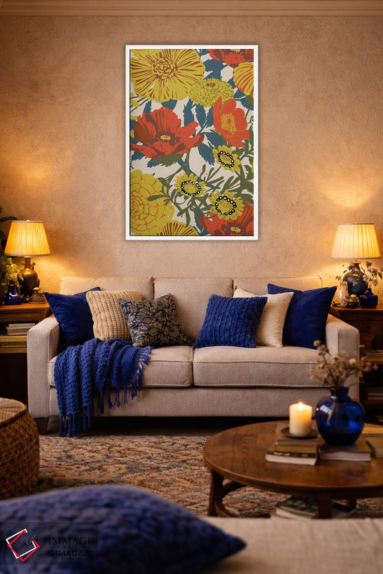 تابلو مدرن طرح نمونه گیر اثر هانا بایزنگ - D3W