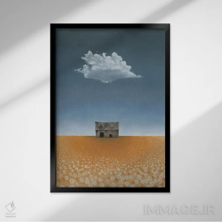تابلو دکوراتیو انبار در خیابان مک گرگور اثر هولی هکس آرت - نمای قابدار مشکی