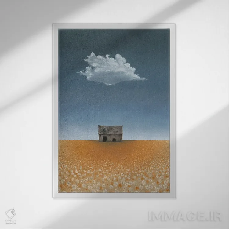 تابلو دکوراتیو انبار در خیابان مک گرگور اثر هولی هکس آرت - نمای قابدار سفید