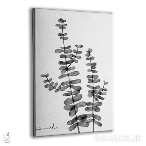 تابلو مینیمال دلار نقره ای اثر دن هابدی - نمای پرسپکتیو محصول
