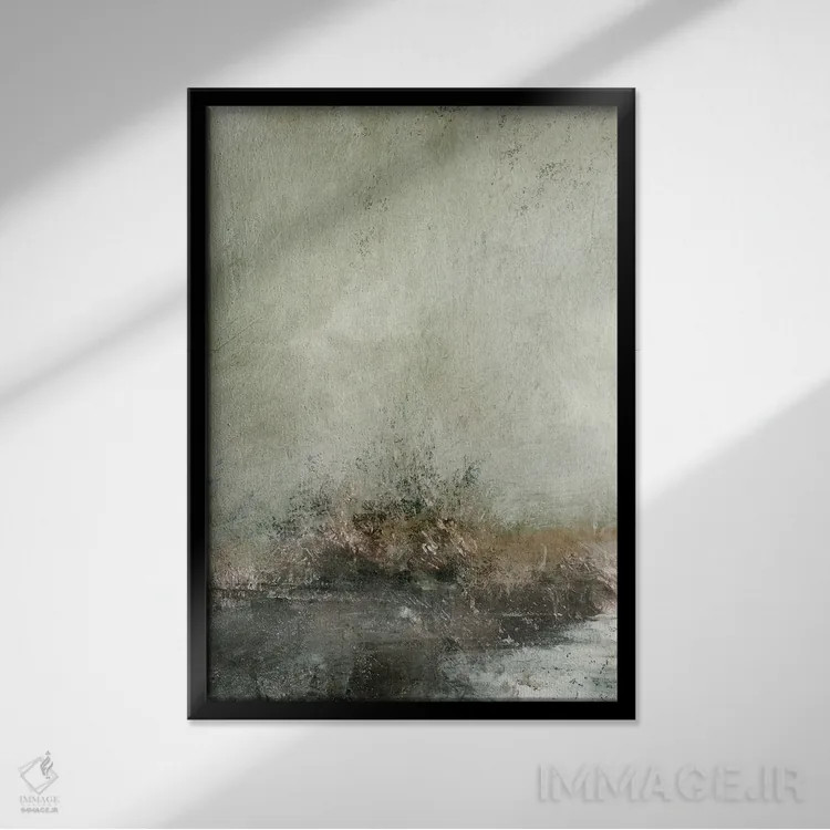 تابلو انتزاعی احساس ۲ اثر دن هابدی - نمای قابدار مشکی