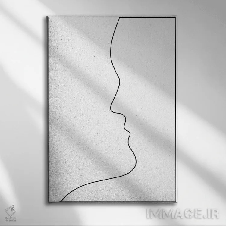 تابلو مینیمال سینه های بی نقص اثر هانی مون هتل - نمای روبهرو روی دیوار