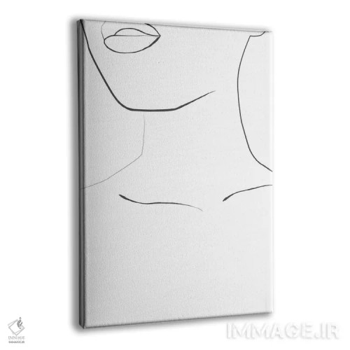 تابلو مینیمال پرتره نیم تنه اثر هانی مون هتل - نمای پرسپکتیو محصول