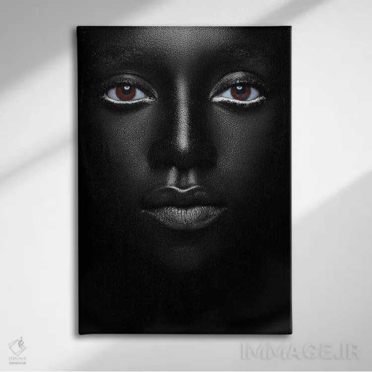 تابلو دکوراتیو پرتره سیاه پوست اثر هری ادونزه - نمای روبهرو روی دیوار