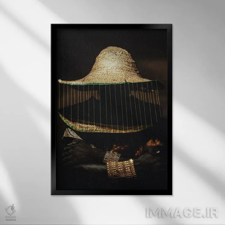 تابلو دکوراتیو ارو اوبی اثر هری ادونزه - نمای قابدار مشکی