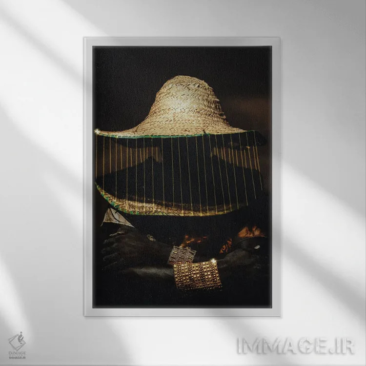 تابلو دکوراتیو ارو اوبی اثر هری ادونزه - نمای قابدار سفید
