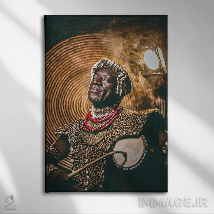 تابلو دکوراتیو صدای موسیقی اثر هری ادونزه - نمای روبهرو روی دیوار