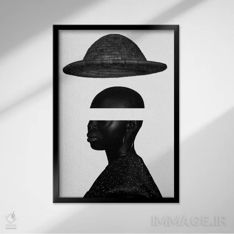 تابلو دکوراتیو دوراندیشی اثر هری ادونزه - نمای قابدار مشکی