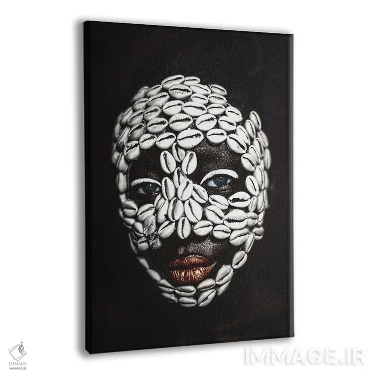 تابلو دکوراتیو چهره اجدادی اثر هری ادونزه - نمای پرسپکتیو محصول