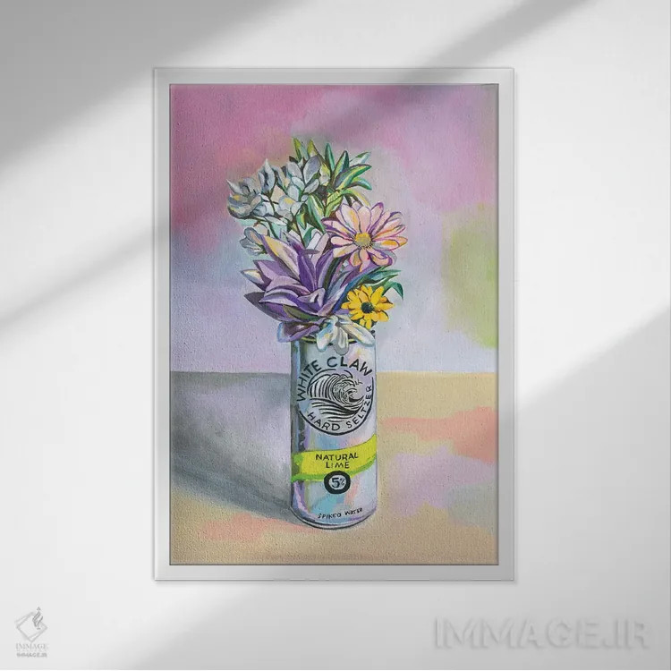 تابلو دکوراتیو طبیعت بی جان سلتر شماره ۳ اثر هدر پری - نمای قابدار سفید