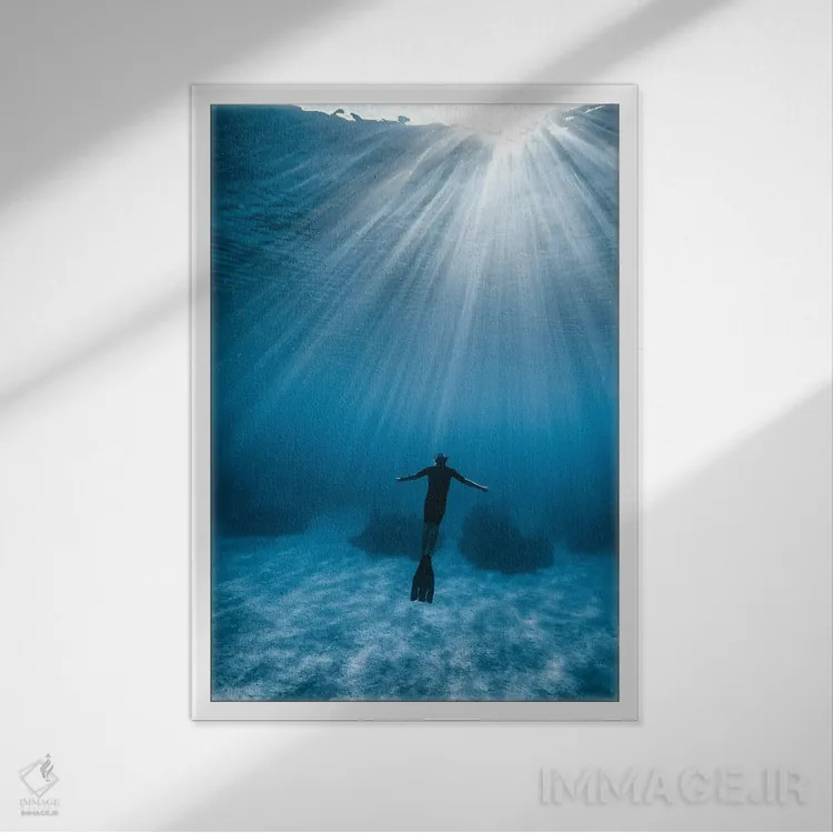 تابلو مینیمال آزاد اثر هانا پریویت - نمای قابدار سفید