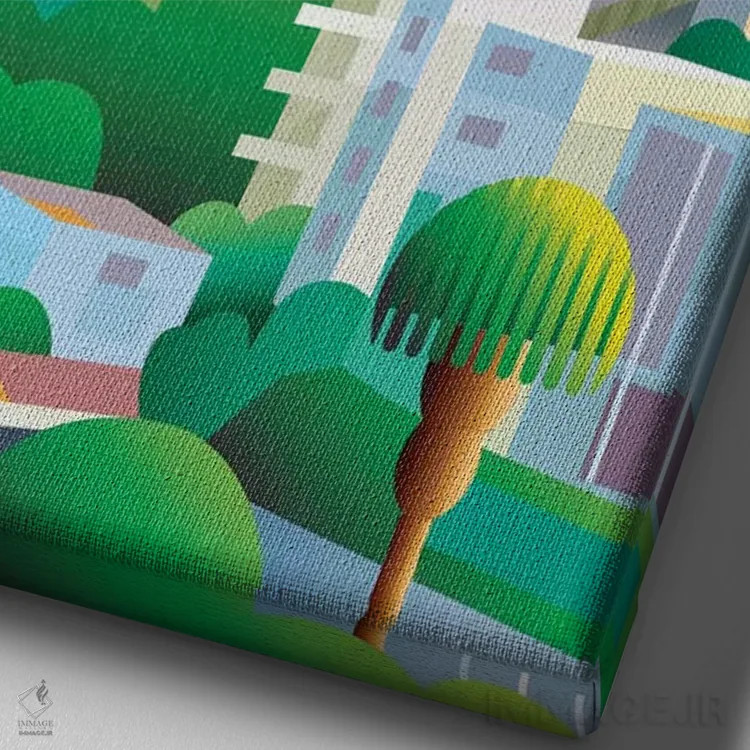 تابلو دکوراتیو نسیم آکاپولکو اثر چارلز هارکر - نمای نزدیک بافت بوم