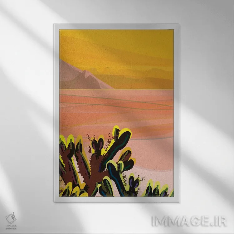 تابلو دکوراتیو چویا اثر چارلز هارکر - نمای قابدار سفید