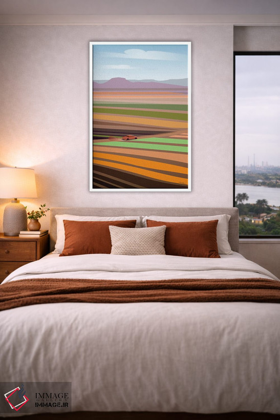 تابلو انتزاعی جاده یوما اثر چارلز هارکر - D3W