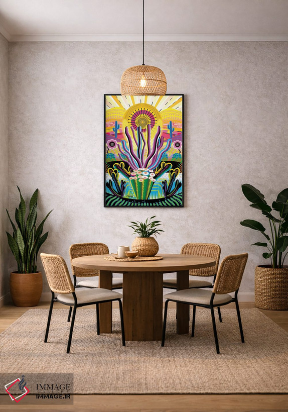 تابلو دکوراتیو جعبه چای موجاوی اثر چارلز هارکر - D4B