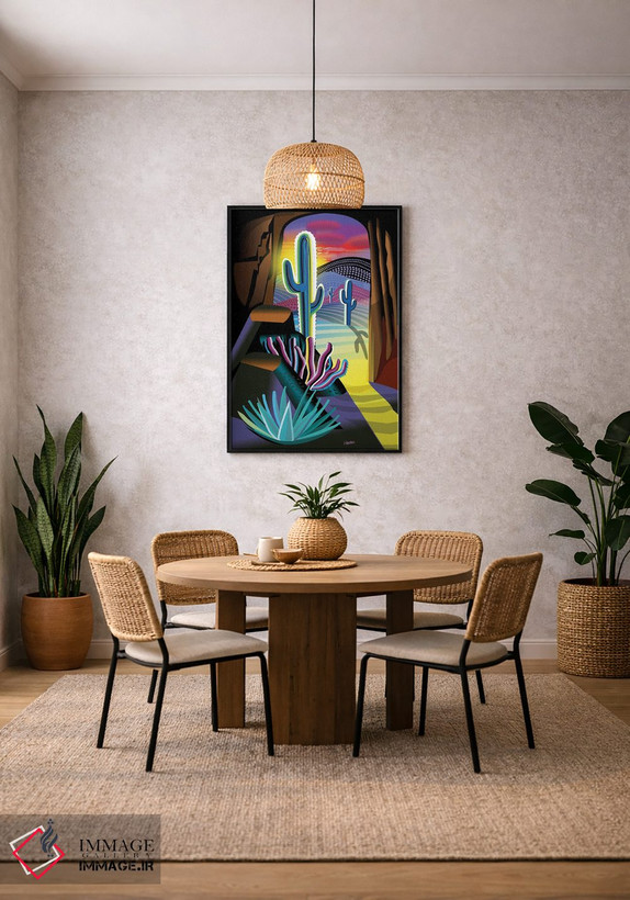 تابلو دکوراتیو غار بیابانی اثر چارلز هارکر - D4B