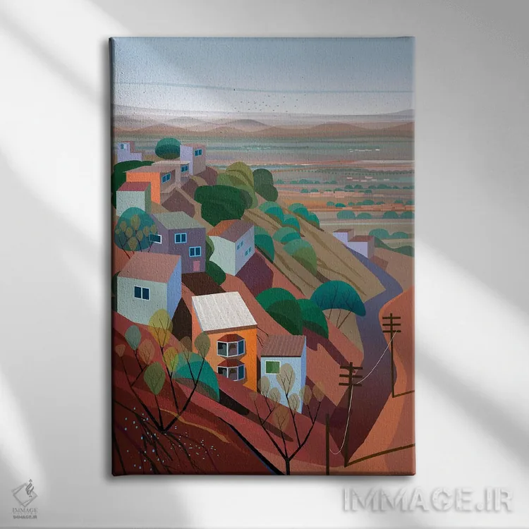 تابلو دکوراتیو لوس آلتوس اثر چارلز هارکر - نمای روبهرو روی دیوار