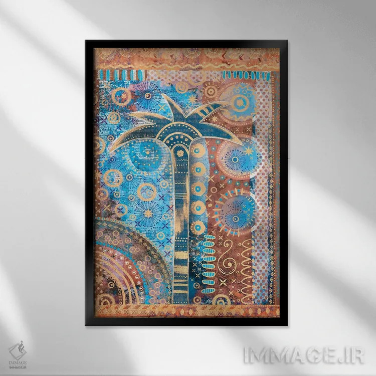 تابلو دکوراتیو افسانه شرقی اثر آندریا هازه - نمای قابدار مشکی