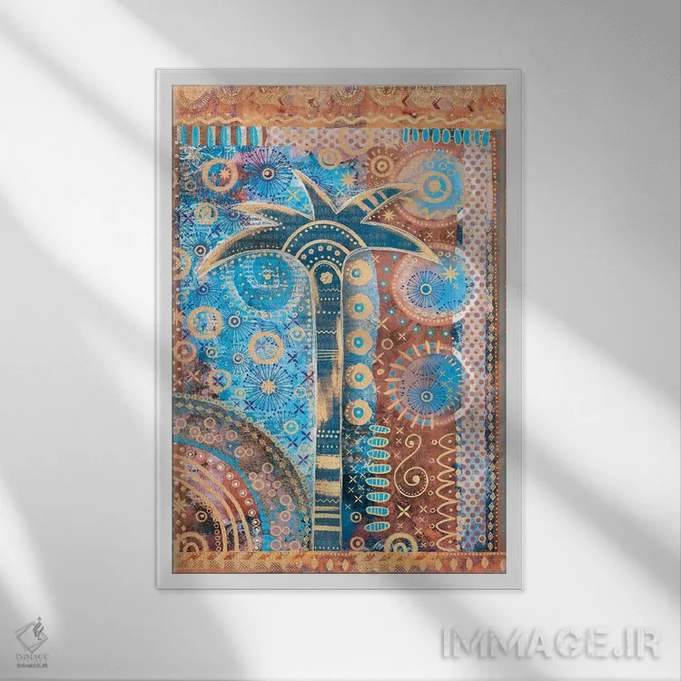 تابلو دکوراتیو افسانه شرقی اثر آندریا هازه - نمای قابدار سفید