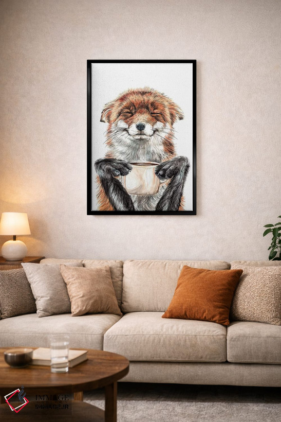 تابلو دکوراتیو روباه صبحگاهی اثر هالی سیمنتال - D5B