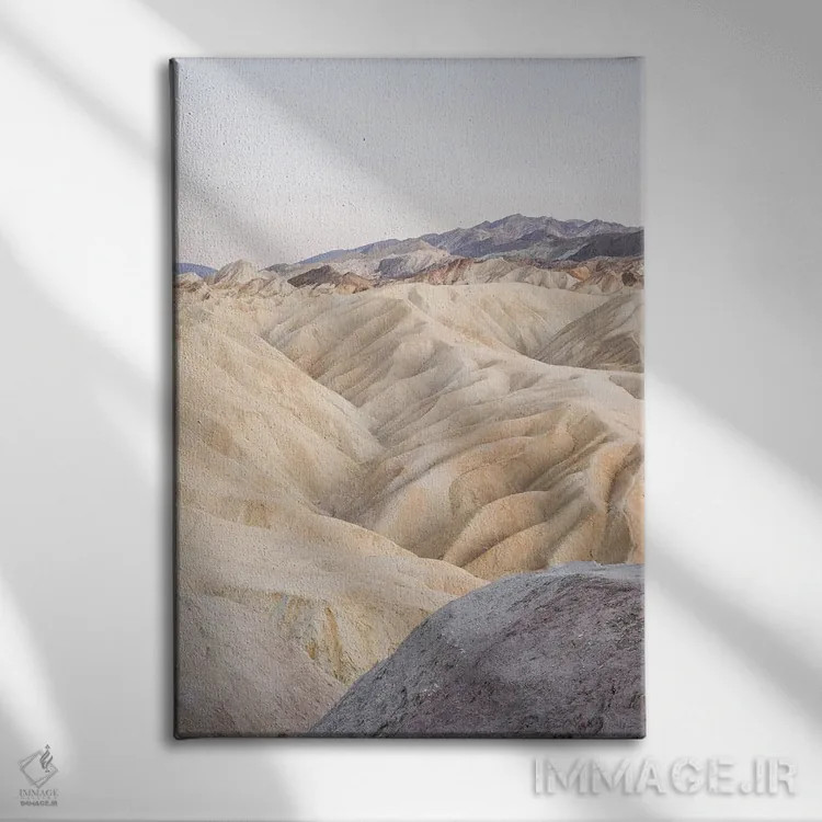 تابلو دکوراتیو زابرسکی پوینت در پارک ملی دره مرگ اثر هنریکه شنک - نمای روبهرو روی دیوار