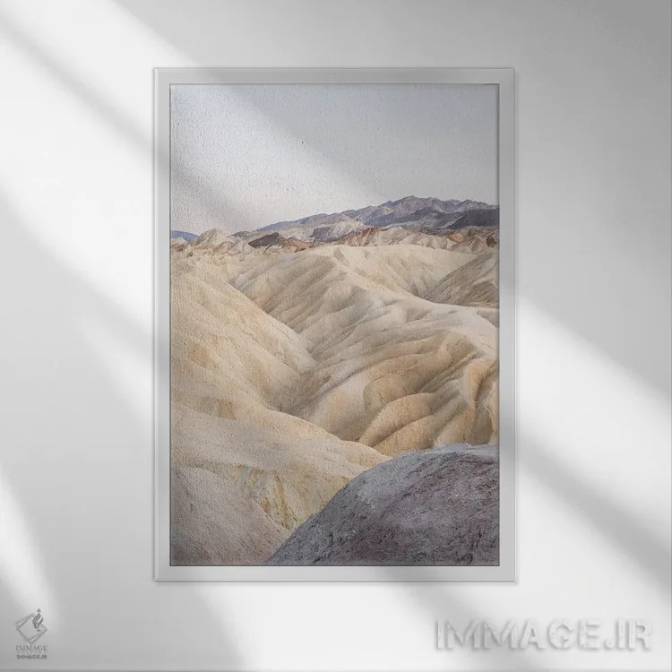 تابلو دکوراتیو زابرسکی پوینت در پارک ملی دره مرگ اثر هنریکه شنک - نمای قابدار سفید
