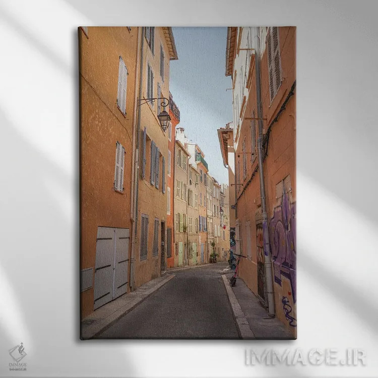 تابلو دکوراتیو Marseille,محله لو پانیه، مارسی اثر هنریکه شنک - نمای روبهرو روی دیوار