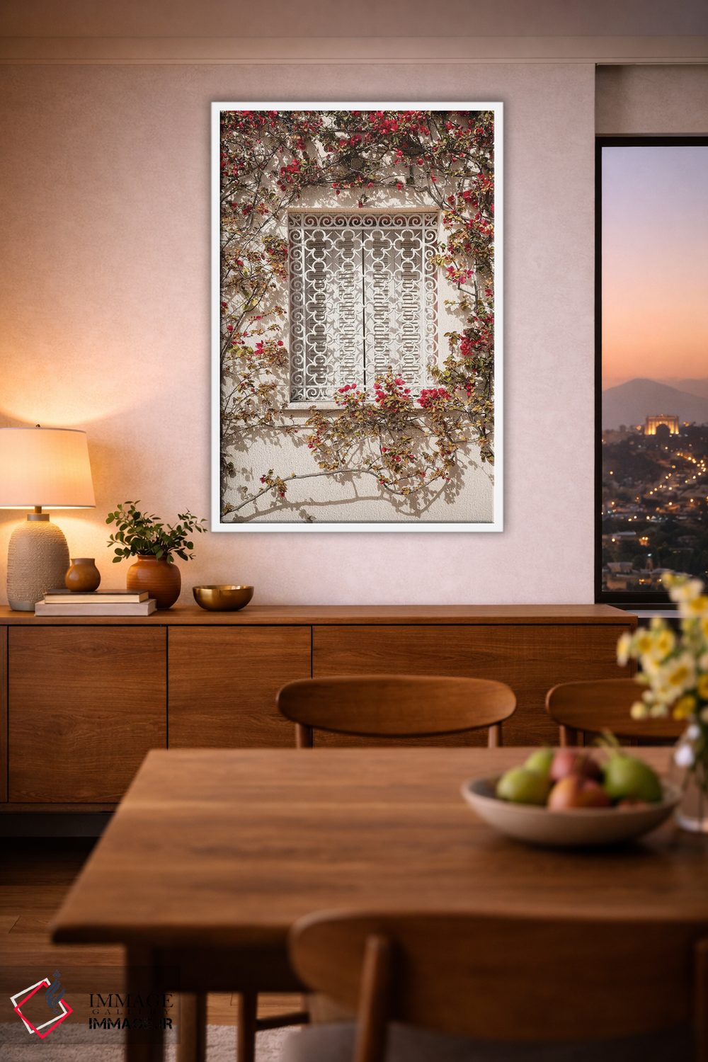 تابلو دکوراتیو گل های قرمز اثر هنریکه شنک - D3W