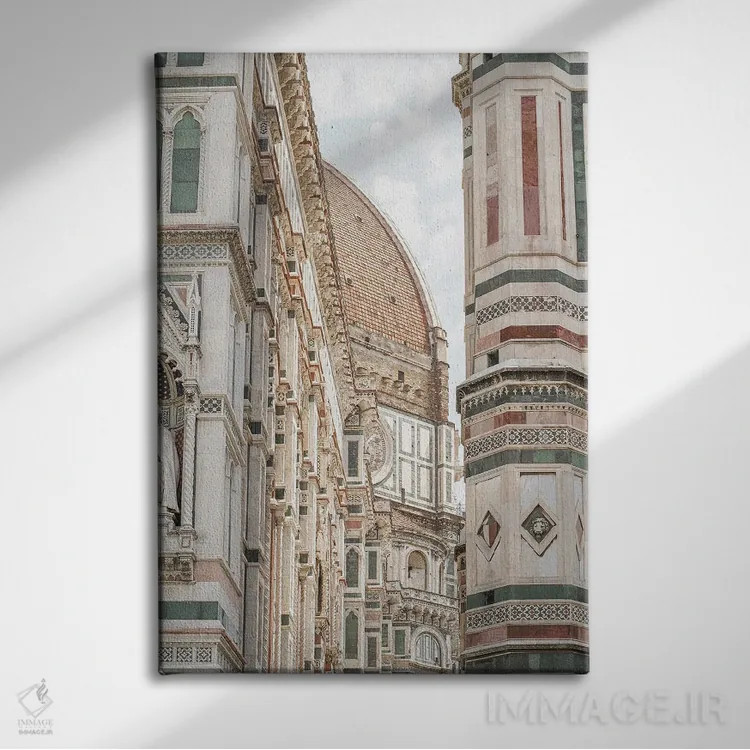تابلو دکوراتیو Florence Italy II,کلیسای دومو، فلورانس، ایتالیا ۲ اثر هنریکه شنک - نمای روبهرو روی دیوار